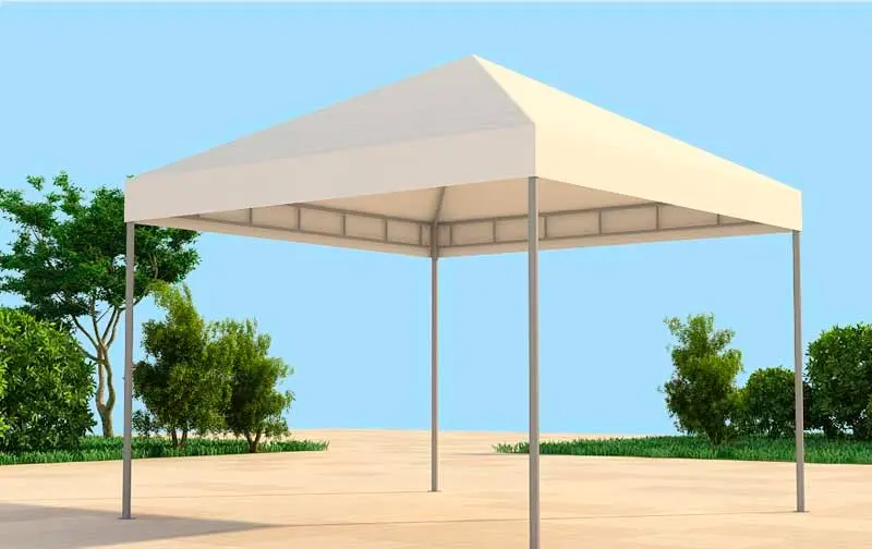 Modelo 3D da Tenda Piramidal no tamanho 4x4