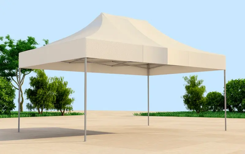 Modelo 3D da Tenda Sanfonada no tamanho 4,5x3